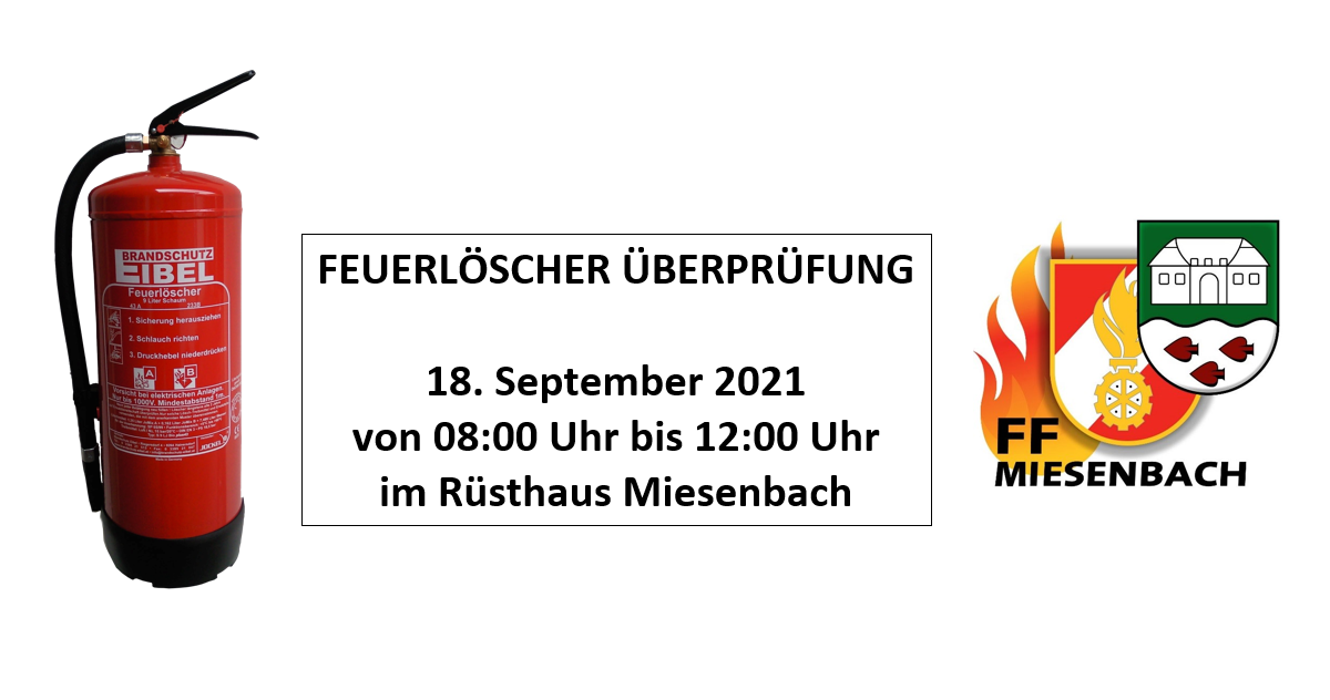 Feuerlöscher – Überprüfung