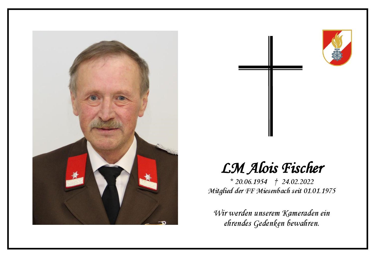 LM Alois Fischer ist verstorben